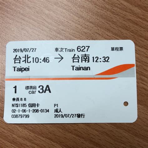 台北 到 台南 高鐵 票 價